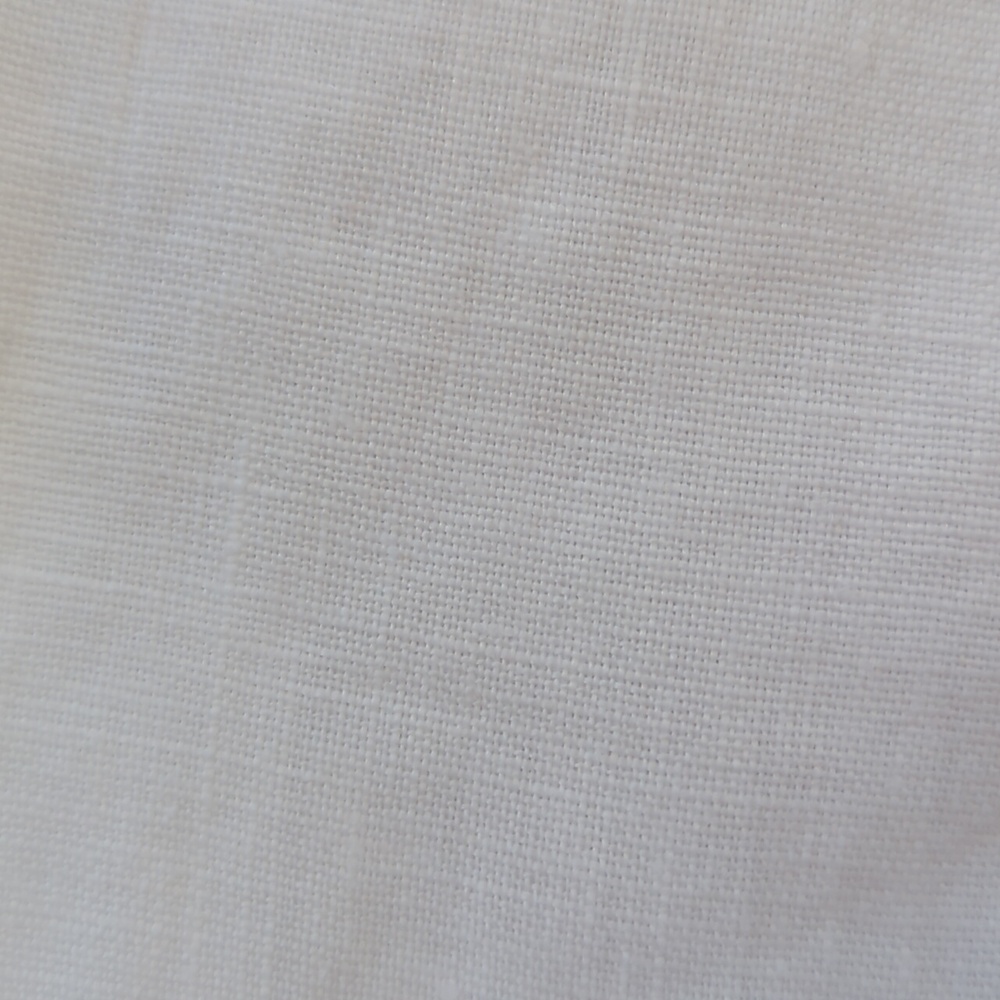 Chalet Linen Dropped Shoulder Pullover Blouse MEDIUM White - Picture 6 of 10